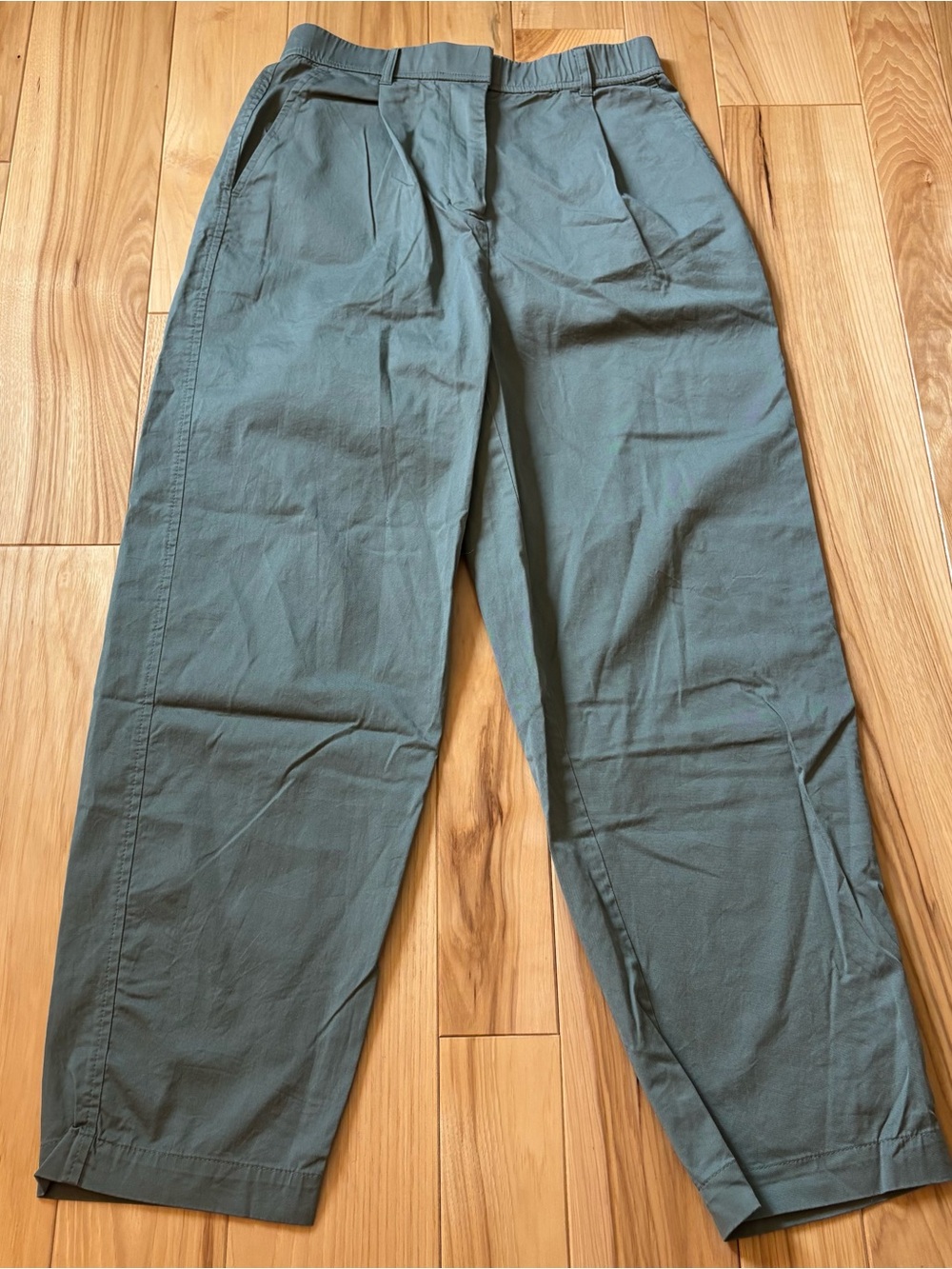 J. Crew Green High Rise Cotton Pants